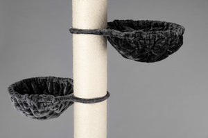 Stor, hængekøje de Luxe (til 20 cm sisalstammer) Mørkegrå