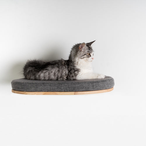Klatrevæg til katte - Katteseng de Luxe (Grå)