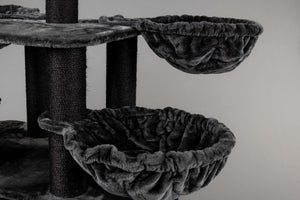 Stor, hængekøje de Luxe (til 12/15 cm sisalstammer) Mørkegrå