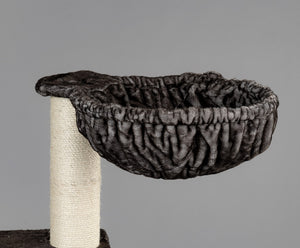 Stor, hængekøje de Luxe (til 12/15 cm sisalstammer) Taupe Grå