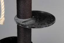 Stor, Sleeper soveplads rund (til 12, 15 eller 20 cm sisalstammer) Mørkegrå