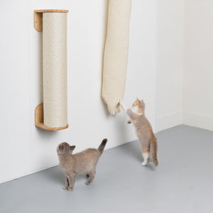 Klatrevæg til katte - Klatre- og klo taske (Beige)