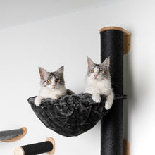 Klatrevæg til katte - Sisalstang XXL med hængekøje 45Ø de Luxe Blackline (Mørkegrå)