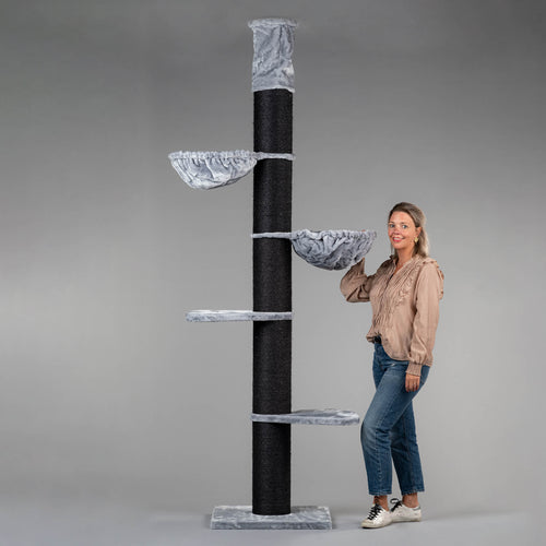 Maine Coon Tower Blackline Lysegrå